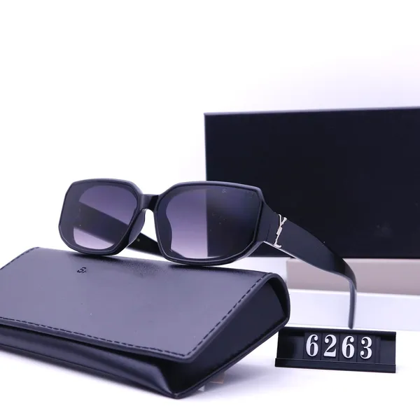 Markensonnenbrille, hochwertige Designer-Sonnenbrille, Luxus-Sonnenbrille für Damen, ovales Buchstaben-Design, Strandkleidung, Vintage-Mann-Sonnenbrille, Geschenkbox, 6 Farben, sehr schön