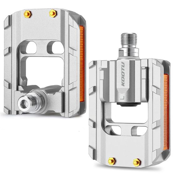 Pedais de bicicleta KOOTU O material de liga de alumínio é forte e durável, rolamentos selados universais para bicicletas dobráveis 240113
