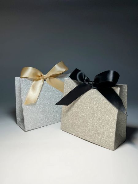Scatole di caramelle scintillanti Scatole per confezioni regalo di Natale in carta con nastro per bomboniere e decorazioni per feste di compleanno 240113