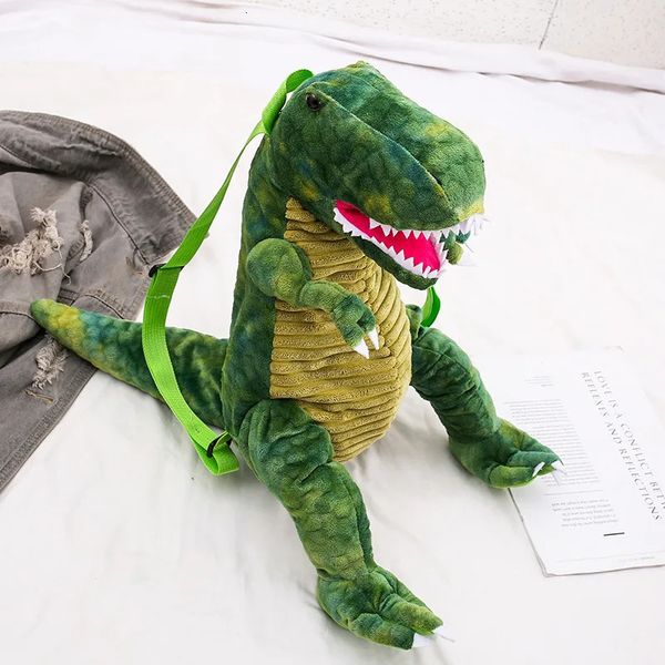 Dinosauri Tyrannosaurus Rex Triceratops Peluche ripiene Zaino Personaggi Gioco di ruolo Giocattolo Borsa da scuola per studenti Kawaii 240113