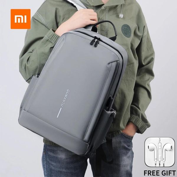 Taschen Xiaomi Youpin Schultaschen für Jungen, lässiger Rucksack für Damen, Laptop-Tasche, wasserdichte Rucksäcke, heißer Anti-Diebstahl-Beutel, Luftpolstergürtel