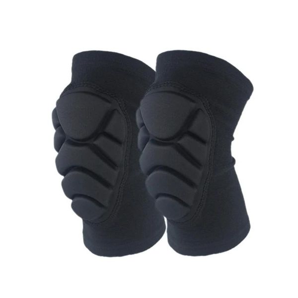 Suporte 1Pair espessando o futebol voleibol de joelheiras esportivas Extreme Support Protect Cycling Knee Protector Kneepad Rodilleras