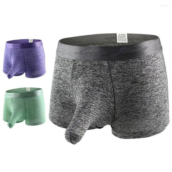 Cuecas Longjiang Sexy Underwear Homens Boxer Shorts Suor-absorvente U Convexo para uso diário