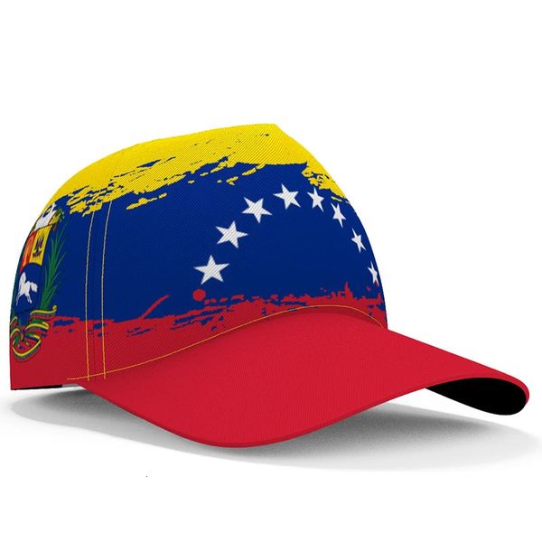 Venezuela-Baseballkappen, kostenloses, maßgeschneidertes Namensschild, Team Ve-Hüte, Ven Country Travel, venezolanische Nation, spanische Flagge, Kopfbedeckung 240113