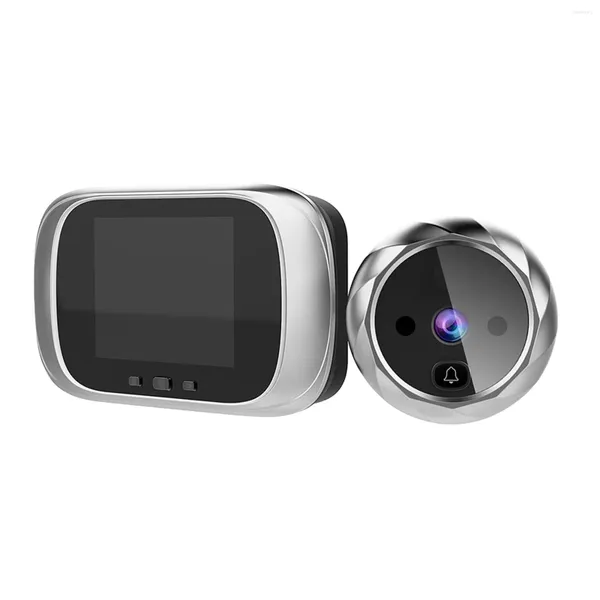 Kapı Zilleri Video Kapı Zili LCD Renkli Ekran Dijital Göz Elektronik Gözetleme Kapı Kamera İzleyici Çan Ev Güvenliği