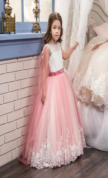 Princesa vestidos longos turquesa para meninas de 8 a 12 anos com capa de tule inchado para crianças vestido de baile de formatura para meninas glitz5219281