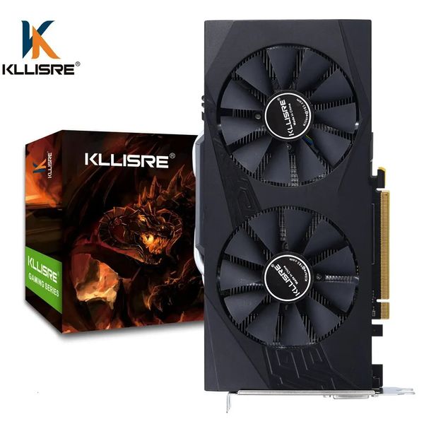 Schede grafiche Kllisre RX 580 Scheda video GPU GDDR5 da 8 GB 256 bit 2048SP Computer VGA RX580 240113