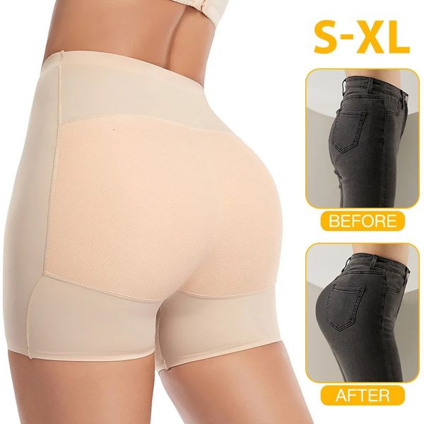 Hohe Taille Big Fake Ass Höschen Frauen Abnehmen Butt Lifter Gepolsterte Push-Up Hüfte Enhancer Shapewear Körper Former Shorts Unterwäsche 240113