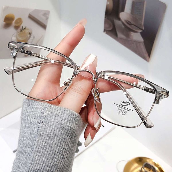 2024 Luxus-Designer-CH-Sonnenbrille für Damen, verchromt, Brillengestelle, Herrenmode, schwarze Augenbraue, quadratisch, halb, Ultra-Herz-Brillengestell, Damen-Unisex-Brille 4324