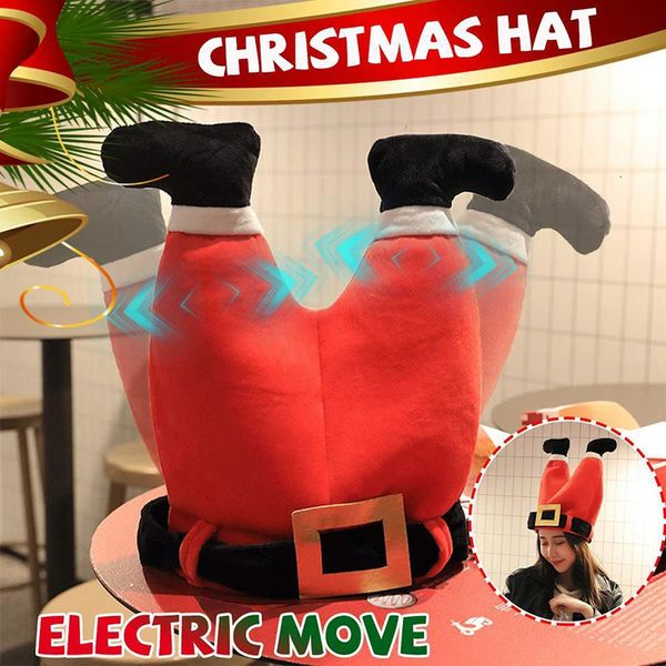 Eğlenceli Park Presanı Elektrikli Noel Şapka Hediye Bebek Şarkı Şarkılar Santa Pants Oyuncak Çocuklar İçin Yetişkinler Stokta 240113