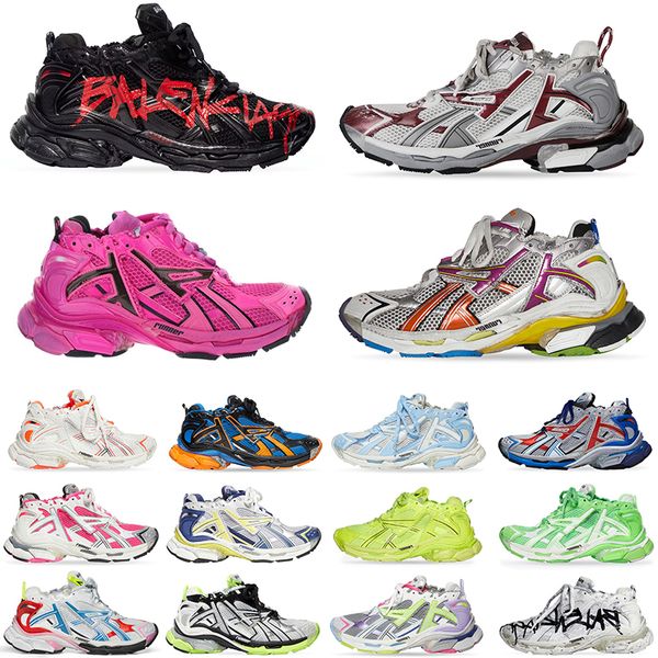 Balencaiga's Shoes Schuhe. Balenciaga Runners 7 Balanciaga Track Runners 7.0 Men Women Pink【code ：L】 Ancien Trainers Big Size Sneakers