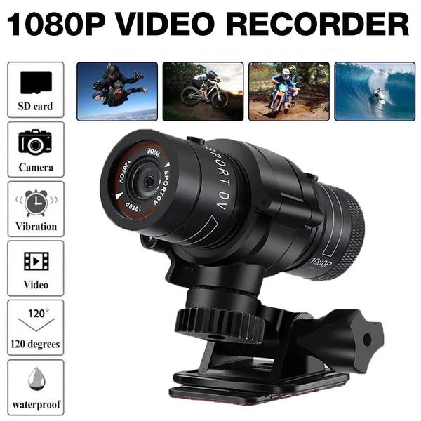 Videocamere 1080P Videocamera sportiva Videocamera Impermeabile Mini Outdoor Bike Casco da motociclista HD Action Camera 12M Pixel DV Videoregistratore per auto