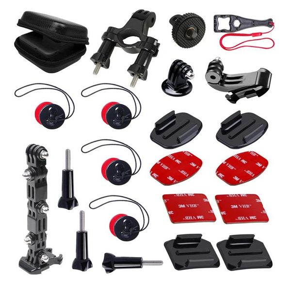 Telecamere per GoPro Set da ciclismo Supporto per manubrio per bicicletta per bici Supporto per casco per Go Pro Hero 10 9 8 7 6 5 Yi 4K Sjcam Eken DJI Cam Accessorio