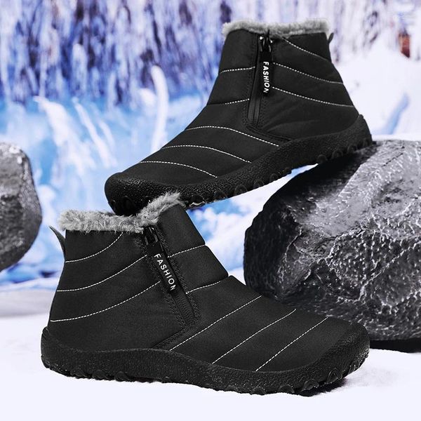 Stiefel Schnee Herren Outdoor Warme Baumwolle Schuhe Winter Plüsch Herren Männer Für