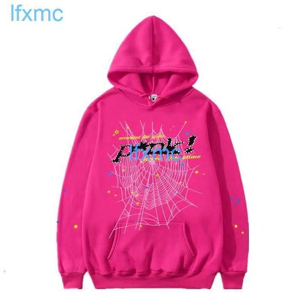 Hoodies Tasarımcı Erkekler Kadın Kadın Kadın Hoodie Yüksek Kaliteli Puf Baskı Örümcek Web Pullover Hoodie Üst F3