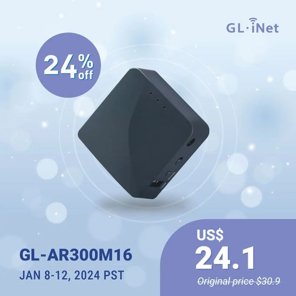 GLiNet AR300M16 Портативный мини-путевой беспроводной карманный маршрутизатор Wi-Fi-маршрутизаторТочка доступаExtenderWDS | OpenWrt 240113