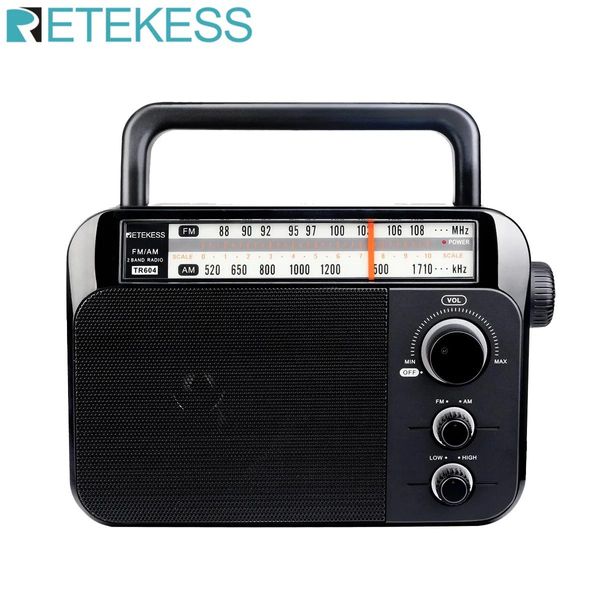 Радио Retekess Tr604 Радио FM Am Портативные радиоприемники Am FM на аккумуляторе Динамики Перезаряжаемый транзисторный радиоприемник для пожилых людей