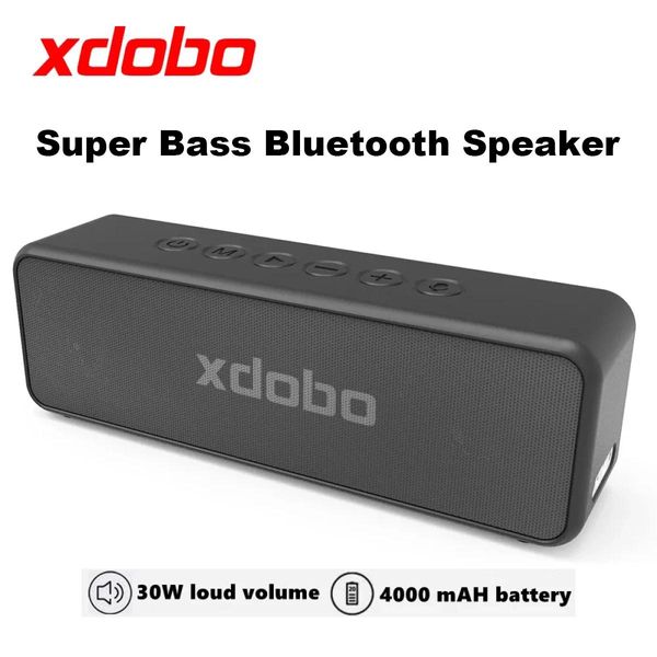 Динамики XDOBO X5 Портативная беспроводная Bluetooth-колонка V5.0 TWS TypeC Громкий стерео супер бас IPX6 Водонепроницаемый динамик сабвуфера 30 Вт