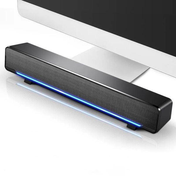 Hoparlörler Bilgisayar Hoparlörü 3.5mm USB Kablolu ve Kablosuz Bluetooth Stereo Subwoofer Müzik Çalar Bas Surround PC Dizüstü Bilgisayar İçin Ses Kutusu