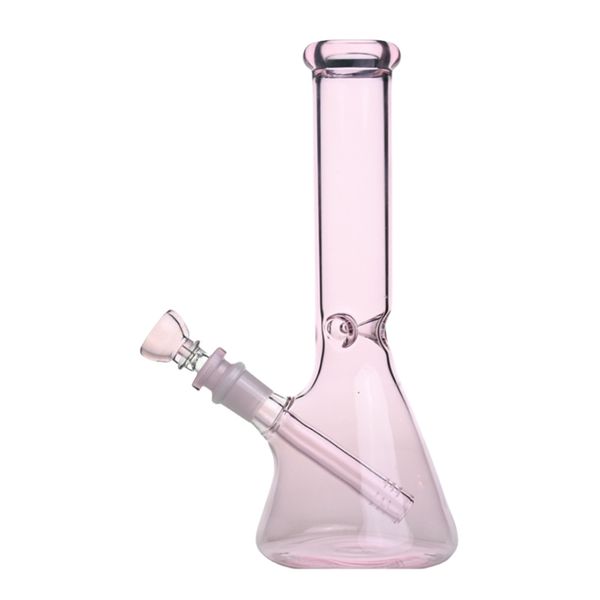 Heady Glass Bongs Nargile/10 inç Cam Harosya Pembe Beher Su Borusu