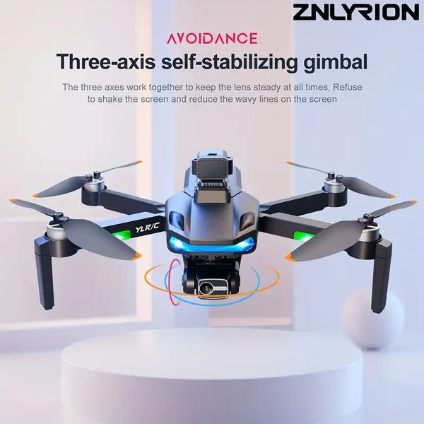 Yeni S135Pro Quadcopter İHA Drone: Çift WiFi Aforeal Fotoğraf Quadcopter, 3 eksenli gimbal, fırçasız motor, Radar Engel Kaçınma, LCD ekran, 780p kamera.