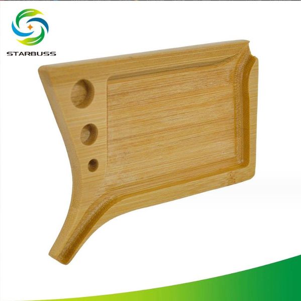 Курительные трубки Новая деревянная панель управления подносом для сигарет, небольшая по размеру, может использоваться в разных направлениях.
