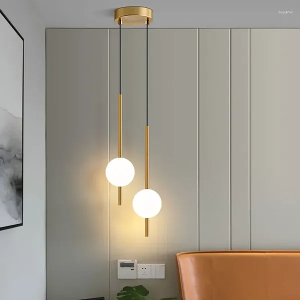 Kolye lambalar üst düzey ev dekorasyon aydınlatma fikstürleri başucu ışıkları yatak odası modern lamba tv mutfak yemek odası led sihirli fasulye sanat