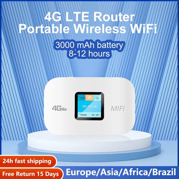 Benton WiFi Yönlendirici Taşınabilir Mini 3G4G Kilitsiz LTE MIFI CECE SIM KARTI İLE COTtage Mobil Noktalar İçin Sınırsız İnternet 240113