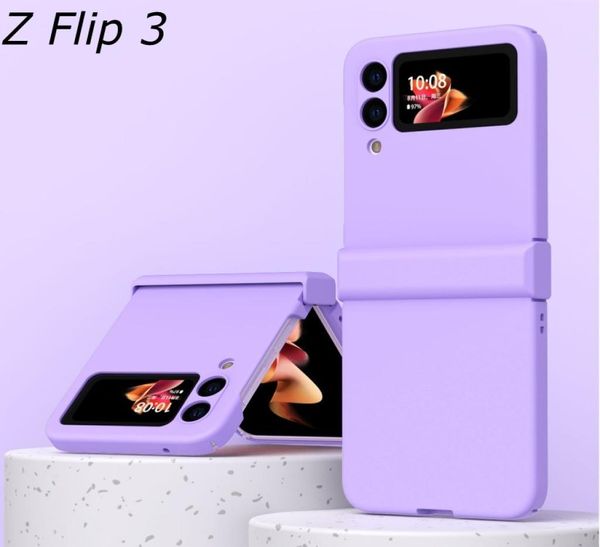 Bonbonfarbene Silikonhülle für Samsung Galaxy Z Flip 3 5G, faltbare, stoßfeste Haut-Telefonabdeckung für Samsung Z Flip31011838