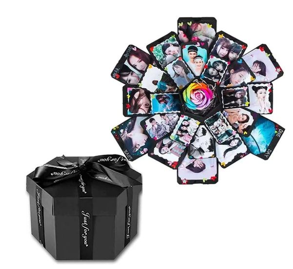 wholesale Expédition maritime Explosion Coffret Cadeau DIY Album Photo Surprise Créative Explosion Boîtes D'amour pour Les Couples Fête Des Mères Anniversaire De Mariage