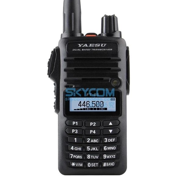 Talkie original yaesu ft65r ft65 vhf uhf banda dupla transceptor de rádio fm portátil walkietalkie ricetrasmettitore