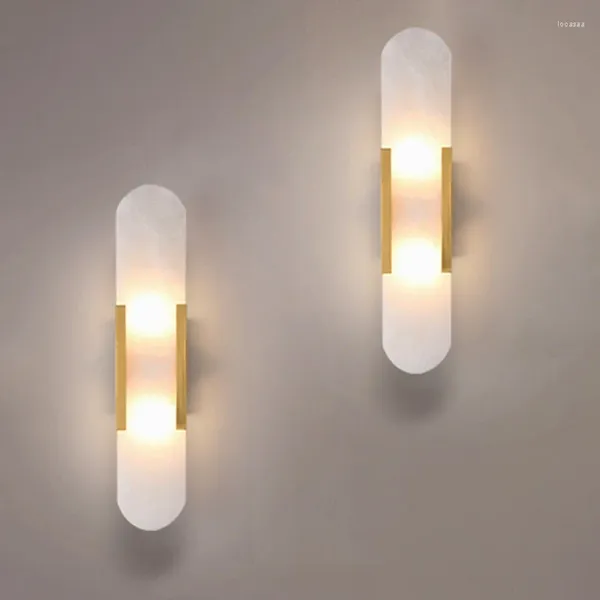 Lampada da parete in stile moderno Nicho De Parede Set da soggiorno Deco Led Simpatica applique da pranzo Design murale da lettura