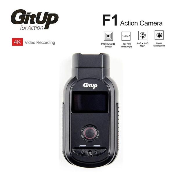 Камеры GitUp F1 WiFi Ultra Real 4K HD 3840x2160p 90 FOV Спортивная экшн-камера Видеорегистратор Видеорегистратор Уличная дорожная велосипедная видеокамера