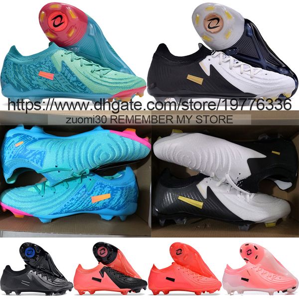 Invia con borsa Scarpe da calcio di qualità Phantoms Luna Elite FG Tacchetti da calcio versione bassa per uomo Scarpe da calcio in maglia comode da allenamento in morbida pelle Taglia US 6.5-12