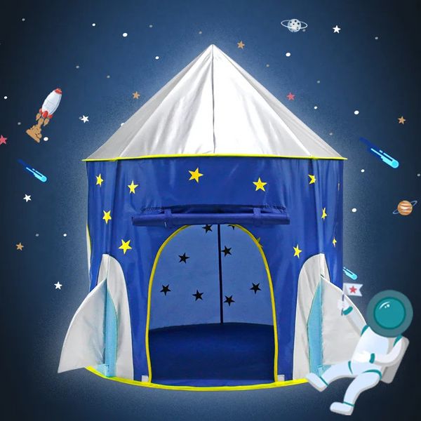 Tenda per bambini Tenda da gioco pieghevole portatile pieghevole Casa da gioco per bambini Grandi ragazze Principessa Prince Castle Giocattolo da esterno Kid Boy Gift 240113