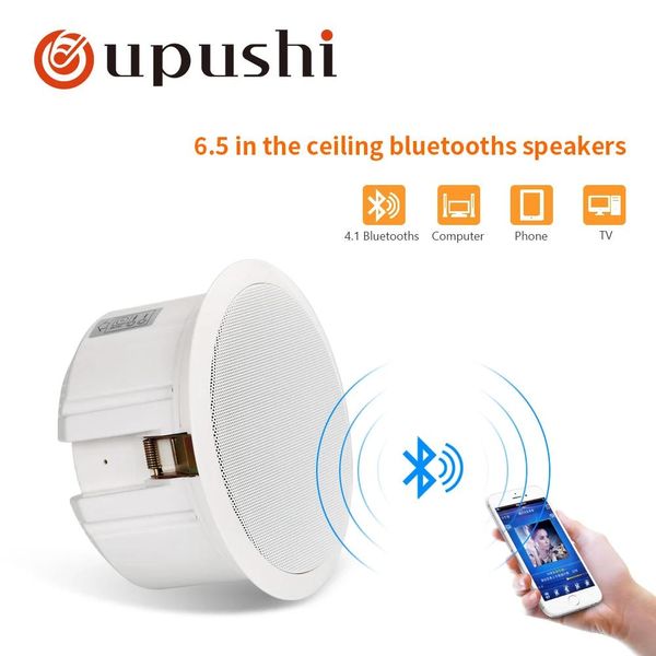 Alto -falantes Bluetooth Teto -alto -falante de 6,5 polegadas Alto -falantes ativos de 10w Somente de áudio de áudio de áudio do banheiro de 10W