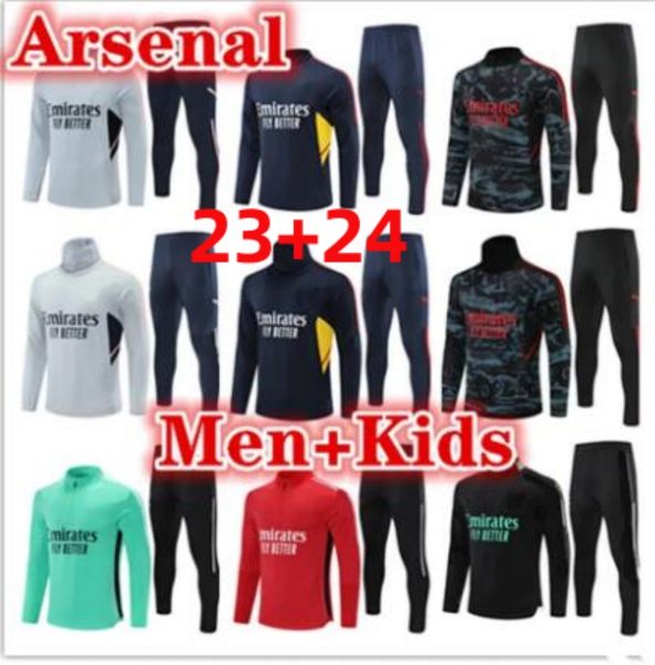 23 24 PEPE SAKA Rosa Calcio uomo tuta da calcio maglie tuta tuta da allenamento Gunners ODEGAARD THOMAS SMITH ROWE Trasporto Uomo Bambini kit tute