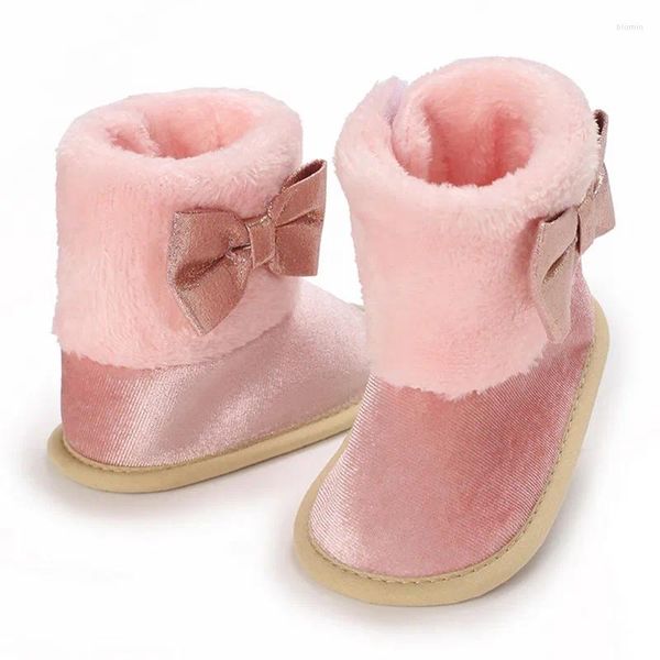 Stiefel Born Baby Mädchen Schuhe Winter Schnee Schleife verziert leicht lässig warm First Walker Artikel Zubehör