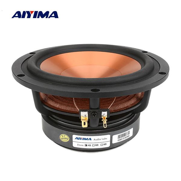 AIYIMA 1 pz 6.5 pollici 100 W altoparlante 4 8 Ohm midrange woofer altoparlante audio alto basso altoparlante in ceramica di alluminio scaffale fai da te 240113