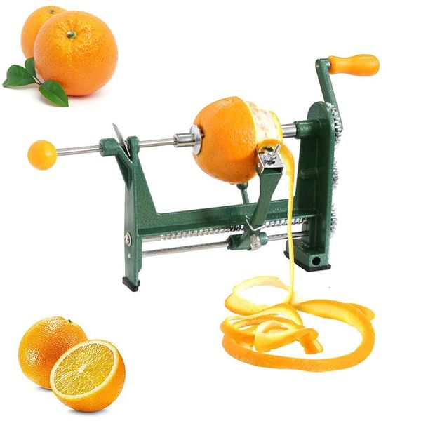 Ручная бытовая овощечистка для яблок, апельсинов, картофеля, фруктов и овощей, многофункциональная кухонная машина из нержавеющей стали 240113