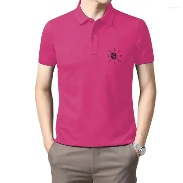 Polo da uomo 100 cotone Taiji The Eight Diagram T-shirt da uomo Design o abbigliamento WUDANG Yin e Yang Fashion Summer Tshirt
