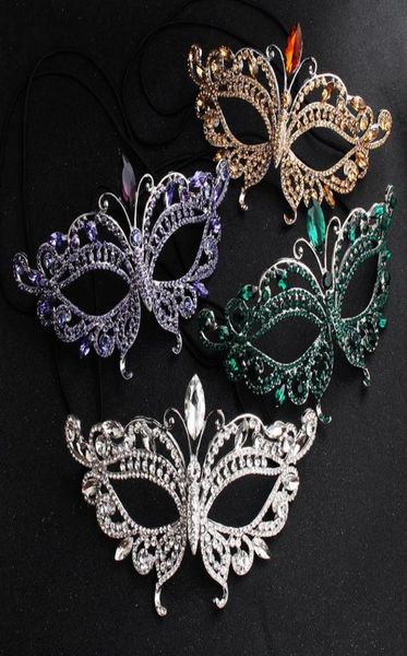 Highend Luxury Halloween Princess Diamond Mask Nuove maschere per feste di matrimonio Strass Scintillanti Banchetti Speciali Maschera per il viso3117930