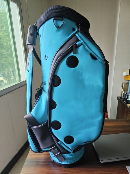 Sacos de golfe azul preto círculo t carrinho sacos à prova dwaterproof água pro saco de equipamento de golfe deixe-nos uma mensagem para mais detalhes e fotos