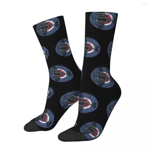 Мужские носки, зимние теплые женские винтажные носки-истребители Supermarine Spitfire, военные летчики, самолет, нескользящие