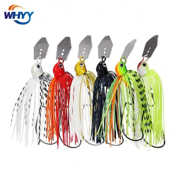 6 Pcsset Crankbait Tackle señuelo de pesca mar Chatterbait Spinnerbait cebo duro plantilla Artificial 11g Wobbler para Lucio pescado Trolling 240113