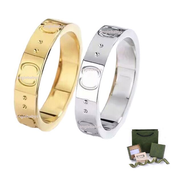 Neue coole Paar Ring Persönlichkeit einfach für Liebhaber Designer Ring Frauen Geschenk versilbert Ring Schmuck Versorgung