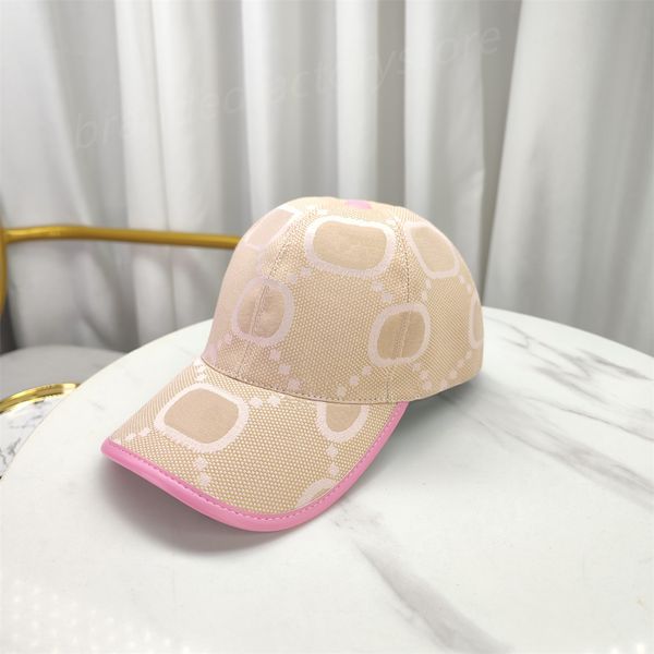 cappello da baseball di design da uomo donna moda lusso snapback Golf berretto da sole Classico lettera ricamo estivo tela rosa cappello da camion di alta qualità