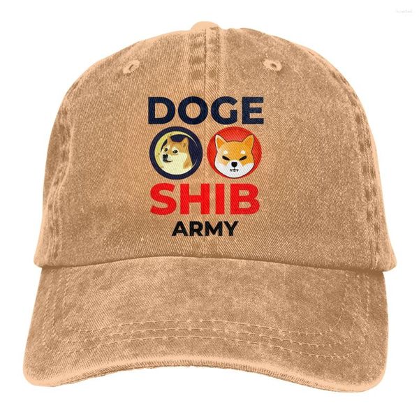 Ballkappen DOGE SHIB Die Baseballkappe Peaked Capt Sport Unisex Outdoor Benutzerdefinierte Münze Shiba Lustige Krypto-Hüte