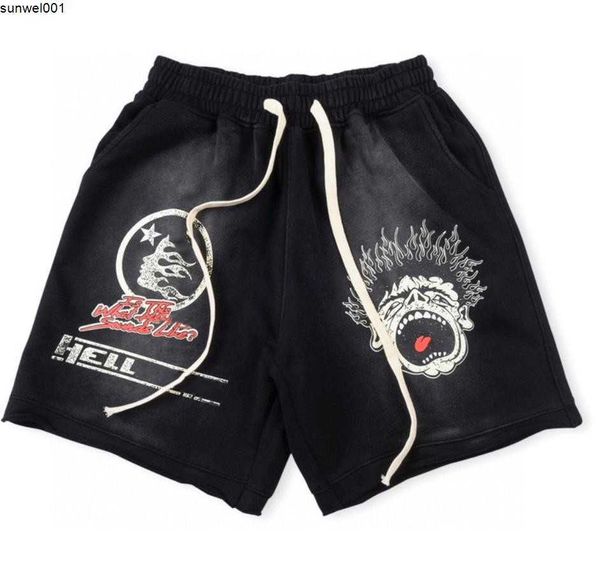 Herren-Shorts, Herren-Designer-Shorts, Hosen, lässig, kurz, Hellstar Studios Sounds Like Heavenstyle, Taschensport, Herren-Damen-Shorts, Hip-Hop-Streetwear {Kategorie}