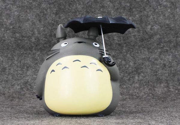 20 cm Il mio vicino Totoro con ombrello PVC Figure Miyazaki Hayao Modello da collezione Toy Piggy Bank T2001063041734